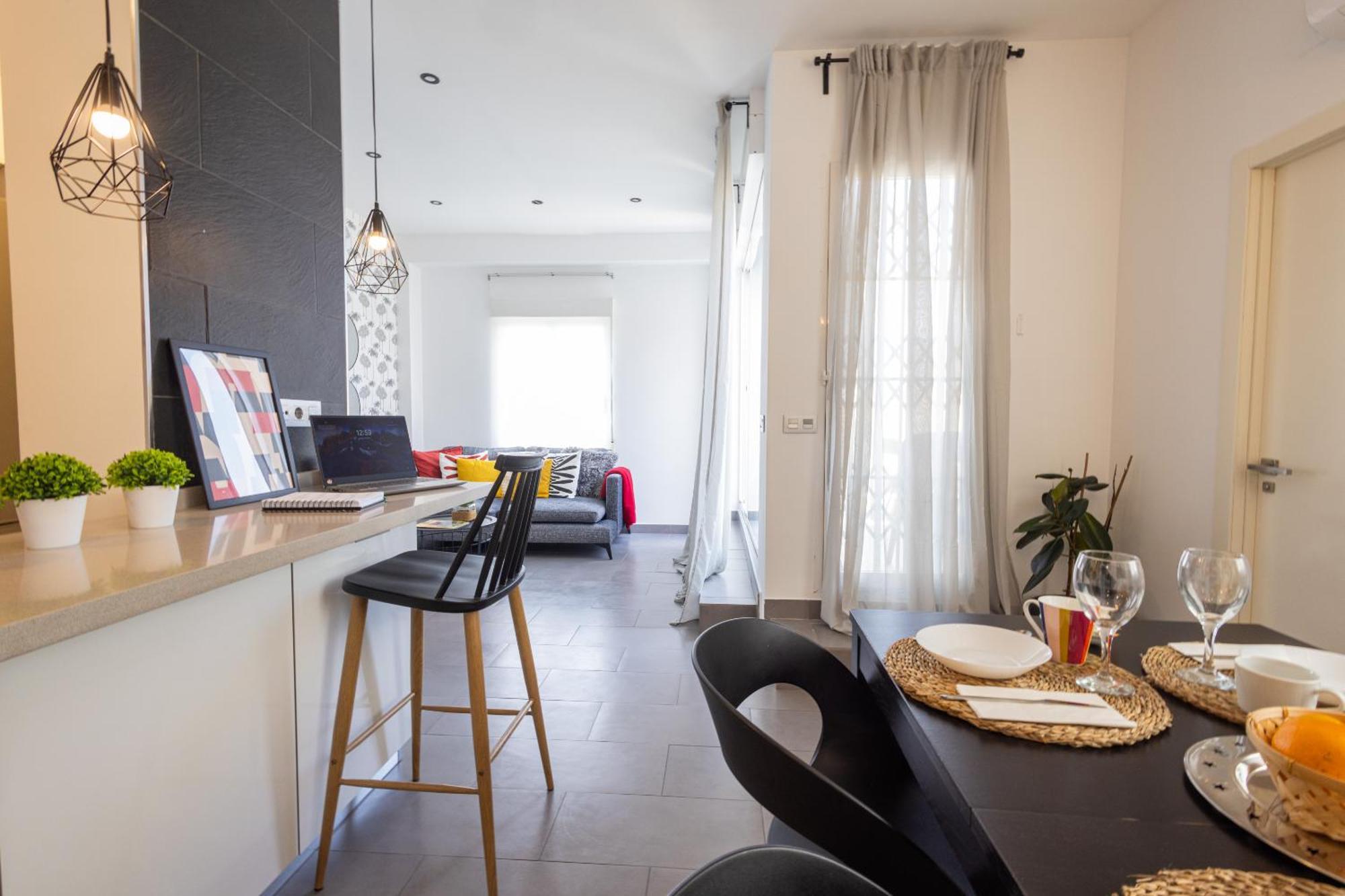 Florit Flats - Stylish 2 Bedroom Ac Wifi Terrace Attic In Valencia Center Exterior photo